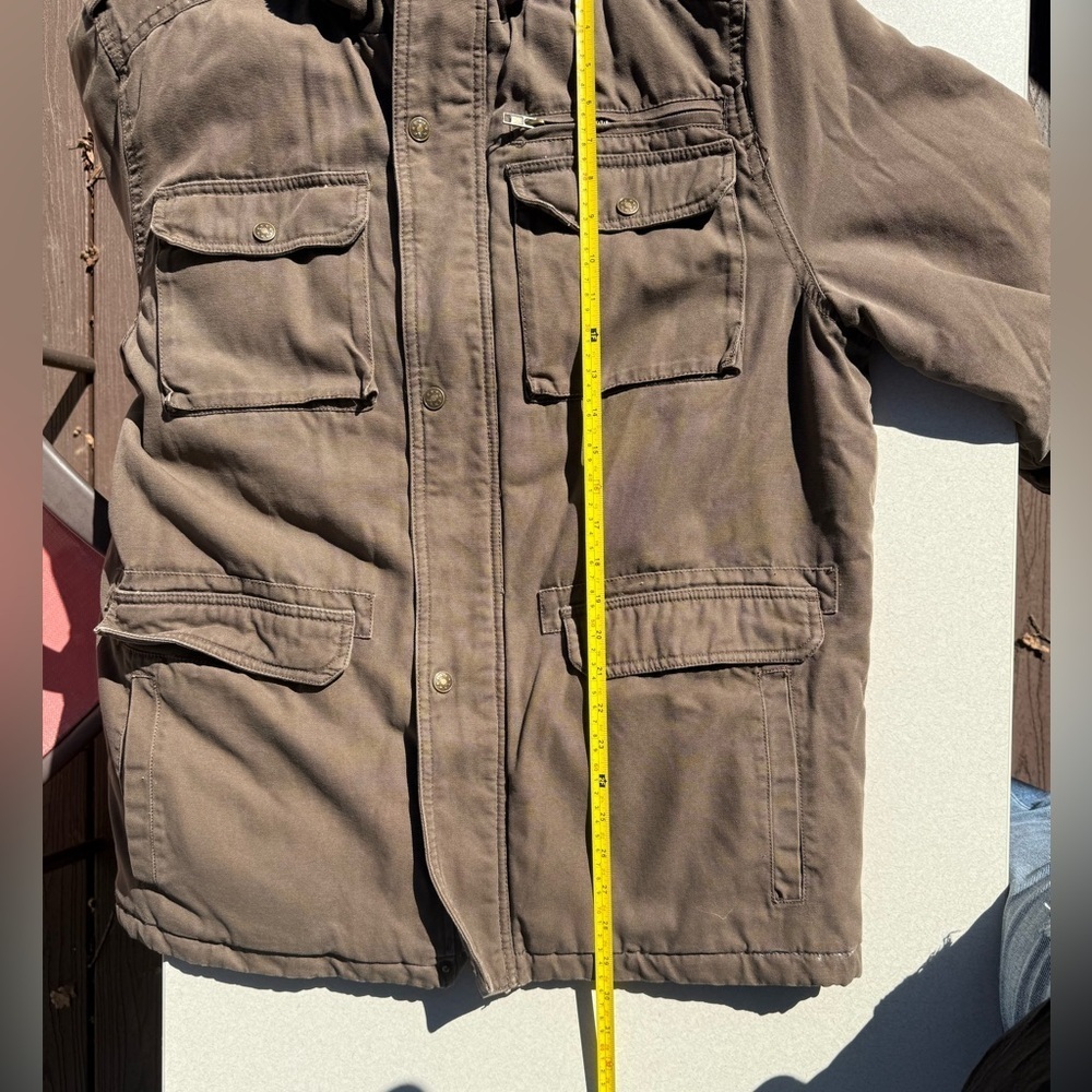 Whispering Jacket Lined Collar Men's XL Chore Work flap pocket - Picture 4 of 7